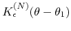 $K_{\epsilon}^{(N)}(\theta-\theta_{1})$