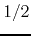 $1/2$