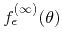 $f_{\epsilon}^{(\infty)}(\theta)$
