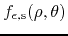 $f_{\epsilon,{\rm s}}(\rho,\theta)$