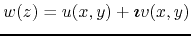 $w(z)=u(x,y)+\mbox{\boldmath$\imath$}v(x,y)$