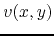 $v(x,y)$