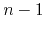 $n-1$