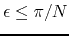 $\epsilon\leq\pi/N$
