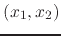 $(x_{1},x_{2})$