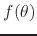 $f(\theta)$