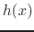 $h(x)$