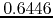 $0.6446$