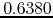 $0.6380$