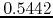 $0.5442$