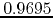 $0.9695$