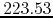 $223.53$