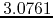 $3.0761$