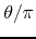 $\theta/\pi$