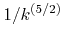 $1/k^{(5/2)}$