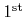 $1^{\rm st}$