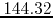 $144.32$