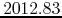 $2012.83$