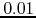 $0.01$