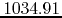 $1034.91$