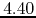 $4.40$