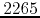 $2265$