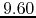 $9.60$