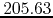 $205.63$