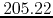$205.22$