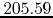 $205.59$