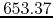 $653.37$