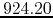 $924.20$