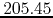 $205.45$