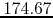 $174.67$