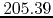 $205.39$