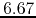 $6.67$
