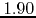 $1.90$