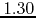 $1.30$