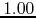 $1.00$