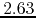 $2.63$