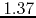 $1.37$