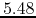 $5.48$