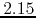 $2.15$