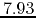 $7.93$