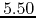 $5.50$