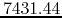 $7431.44$