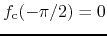 $f_{\rm c}(-\pi/2)=0$