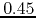 $0.45$