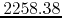 $2258.38$
