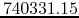 $740331.15$